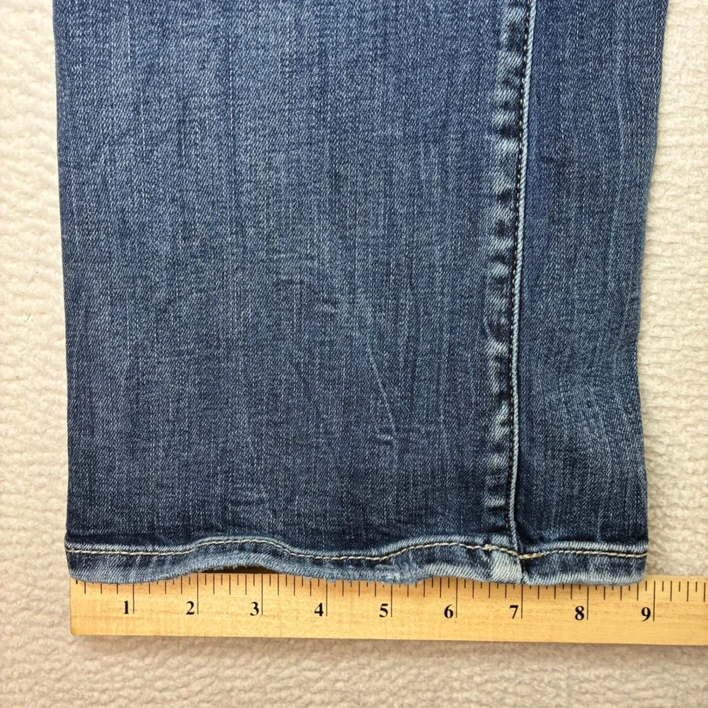 BKE Parker Bootcut Jeans Women 31x31.5 Blue High Rise Universal Stretch Distress